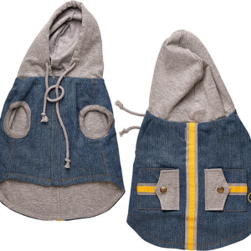 Denim Hoodie Vest