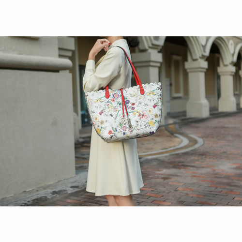 Danielle Reversible Shopper Tote Bag Crossbody Pouch 