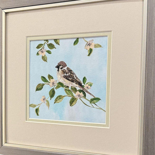 Set Of Two Peach Love Set of Set Silver Framed Wall Art