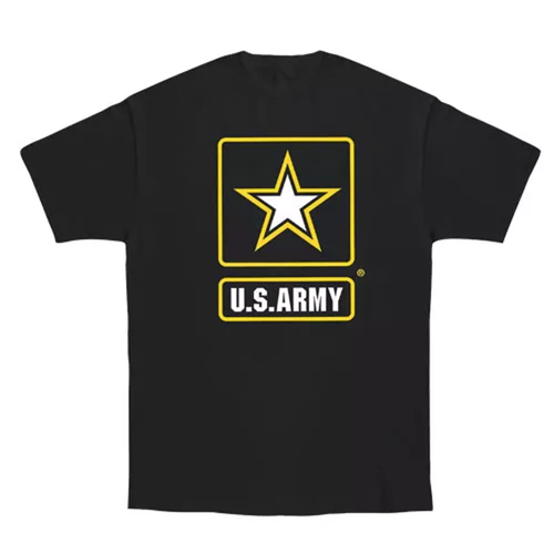 Youth's Army Star T-Shirt, Black