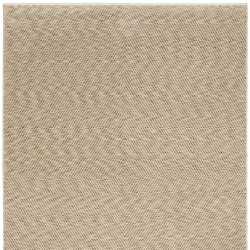 10' X 13' Beige And Tan Striped Area Rug With Fringe