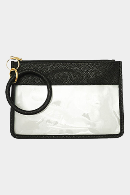 Clear Keychain Wristlet Clutch