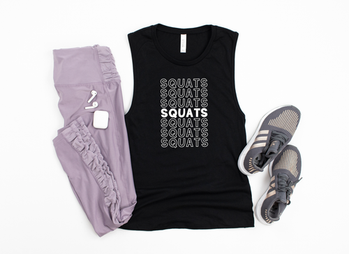 Squats- Muscle Tank