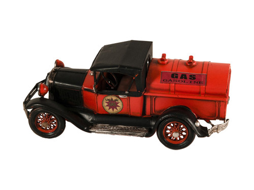 5" Red And Black Metal Hand Painted Model Car