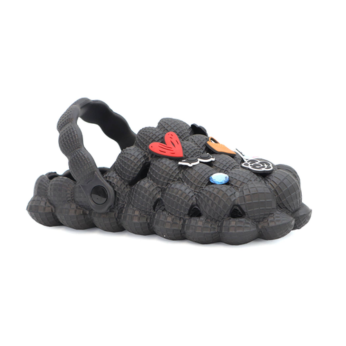 Yoki Womens Bubble Pool slide with back strap sandals Slide