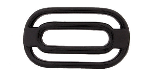 French Black Open Barrette