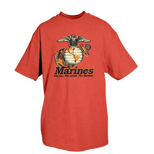 Marines-The Few The Proud T-Shirt Red