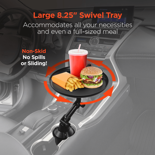 HyperGear Car Caddy Cup Holder Swivel Tray (15635-HYP)