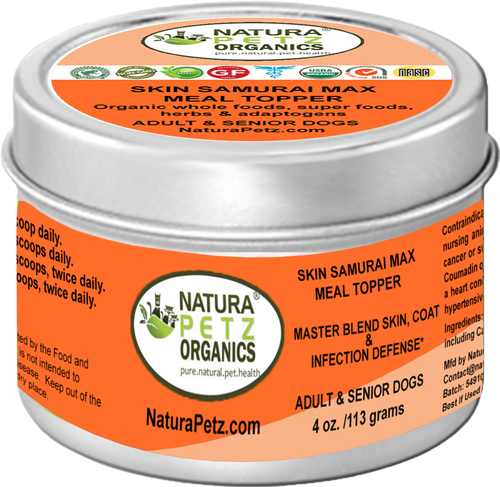 Skin Samurai Max Meal Topper - Master Blend Skin, Coat & Infection Defense For Dogs & Cats*