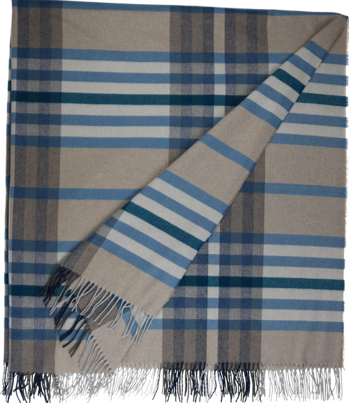 59" X 79" Silver And Wine Cotton Blend Plaid Throw Blanket