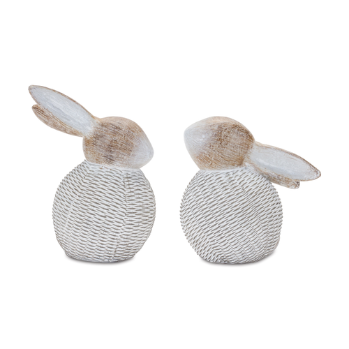 Wicker Bunny Figurine 
