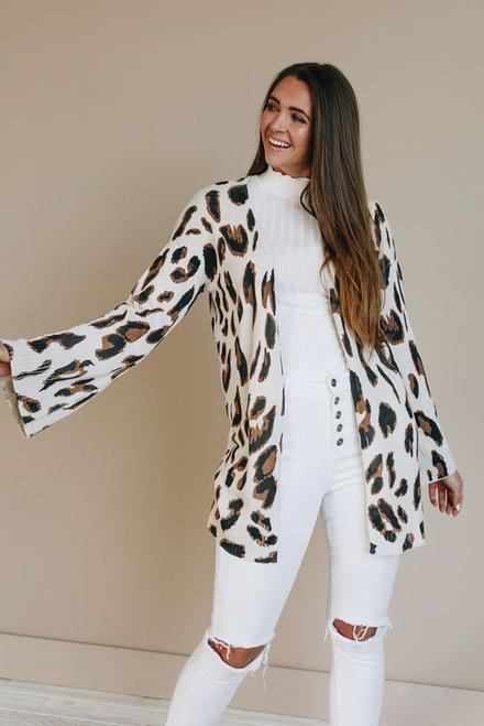 Stay Wild Leopard Cardi