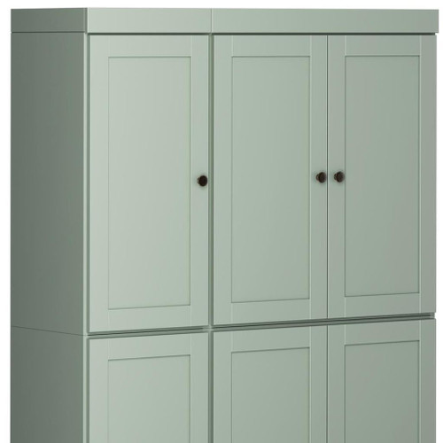 72" Sage Solid Wood 8 Pantry Or Storage Closet