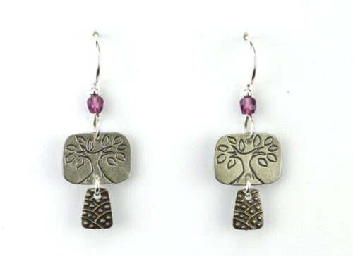 Two Part Tree Earring