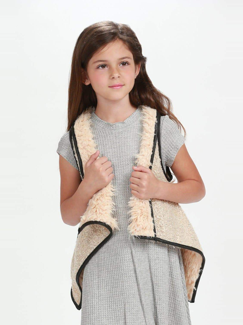 Tri-Beca Fur Draped Vest