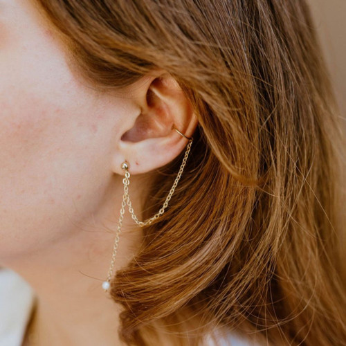 Sonny Earrings - Gold - 2 in. drop, asymmetrical