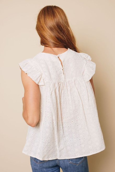 Sara Ruffled Flowy Top