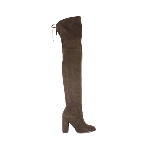 Yoki Womens Daisy-26 high heel over the knee tall Boots