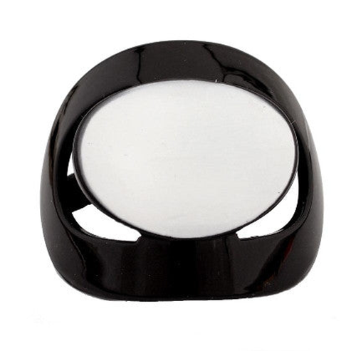 Black & White Combination Mode Pony Elastic