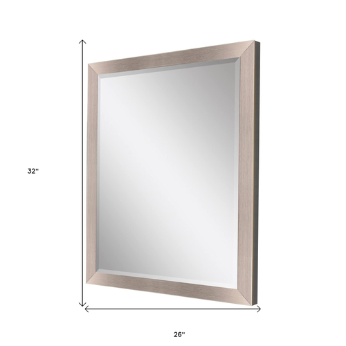32" Silver Accent Mirror