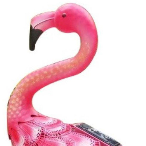 23" Pink Metal LED lights Flamingo Garden Accents Accessories