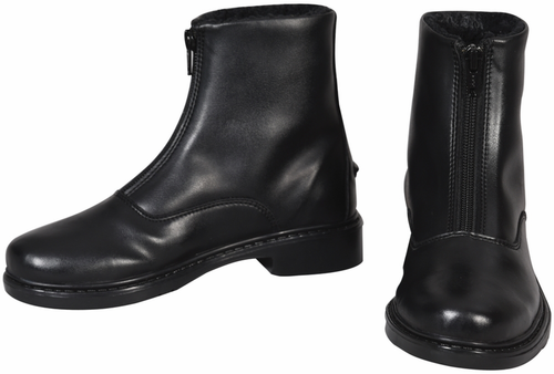TuffRider Children's Starter Winter Fleece-Lined Front Zip Paddock Boots
