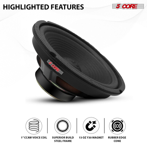 Guitar Amp Woofer Replacement Speaker 100W 4 Ohm for Electric Guitar Cabinets