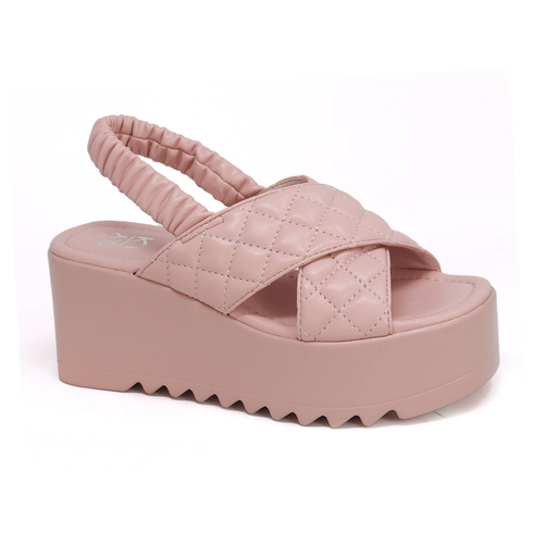 Yoki BUMBLE Women's Platform Wedge Sandals Cross Strap Beach