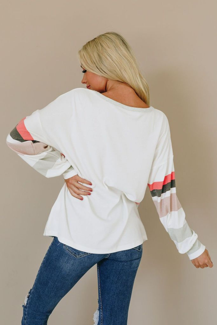 Perfect Autumn Color Block Top