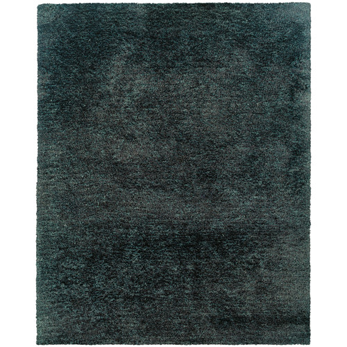 7' X 10' Charcoal Shag Hand Tufted Area Rug