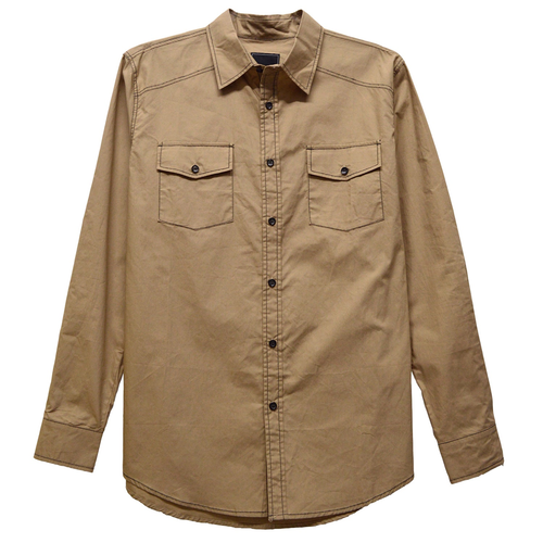 Weiv Long Sleeve Shirts Khaki