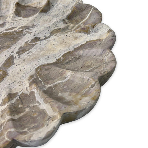 1" Beige Marble Decorative Bowl