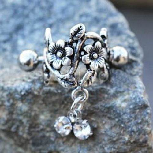 Antique Floral Cartilage Cuff Earring