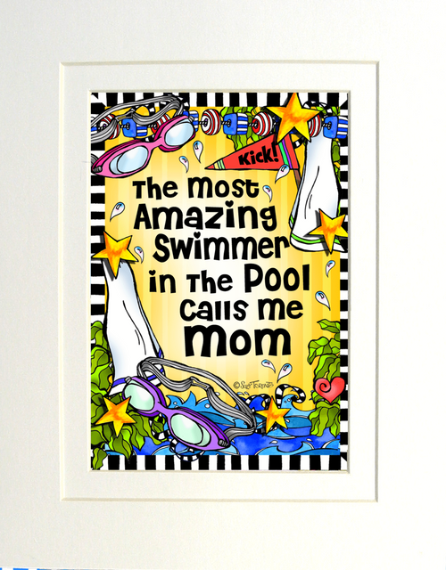 Swim Team Mom/Grandma Themed Gifty Art 