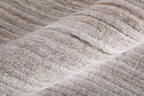 9' X 12' Ivory And Tan Handmade Indoor Outdoor Area Rug
