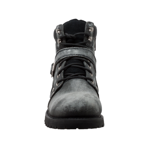 Men's 6" Stonewash Zipper Lace Boot