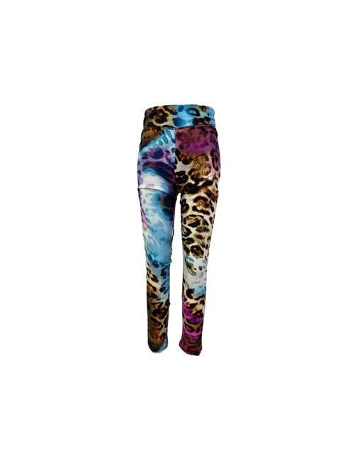 Leopard Swirl Watercolor Leggings