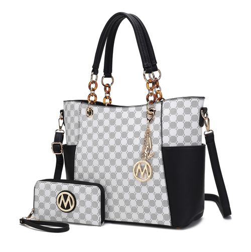 Merlina 2 Piece Women Tote Handbag with Wallet