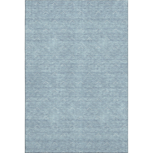 10' X 14' Teal And Ivory Abstract Geometric Washable Area Rug With UV Protection