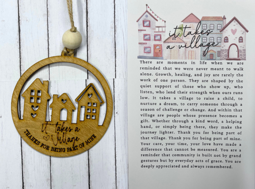 It Takes a Village Ornament/Charm