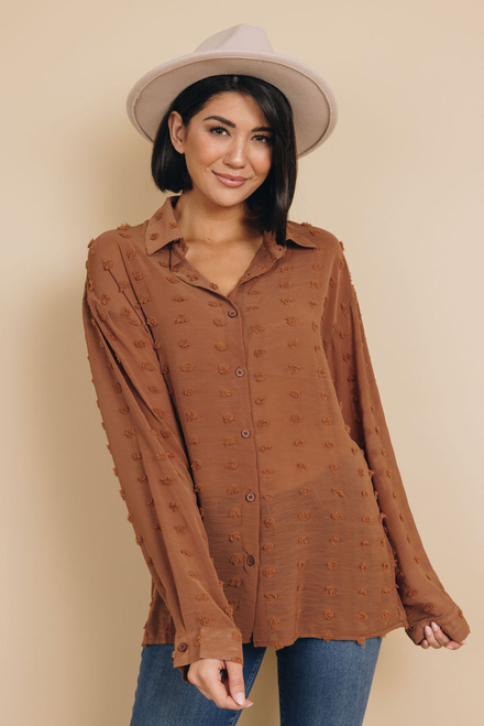 Sweet Like Honey Polka Dot Top