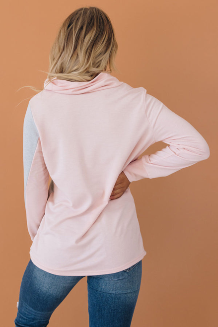 Willis Colorblock Turtleneck Pullover
