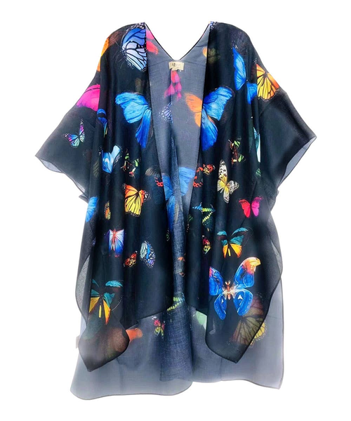 Multi Butterfly Kimono