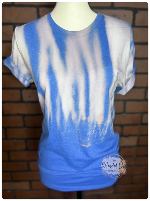 The Blue Drip Bleached Blank Tee  