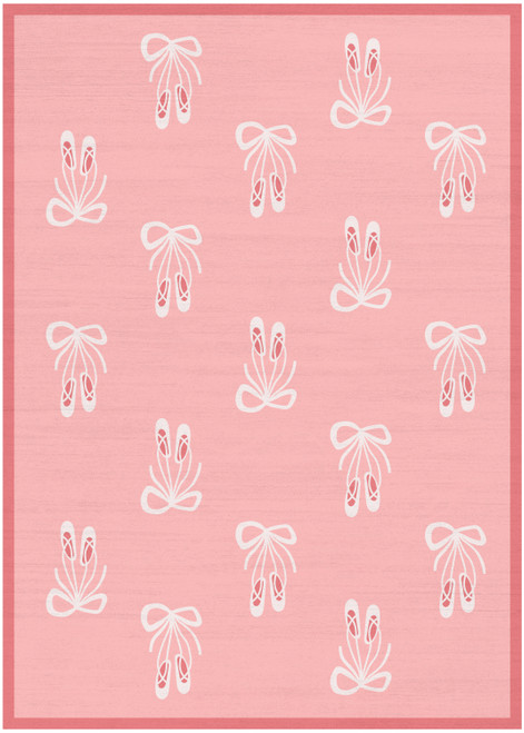 7' X 9' Pink Flatweave Area Rug