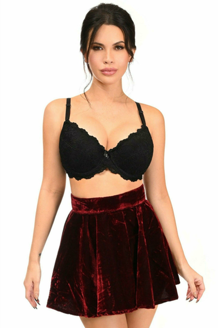 Crushed Velvet Skirt