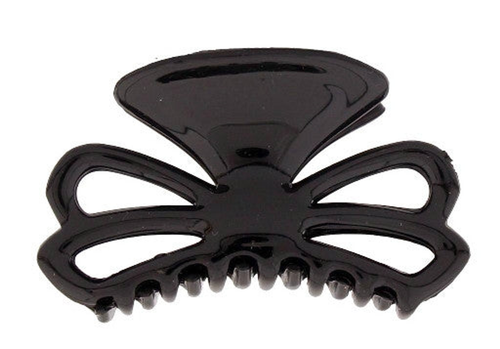 Bow Hair Claw Black