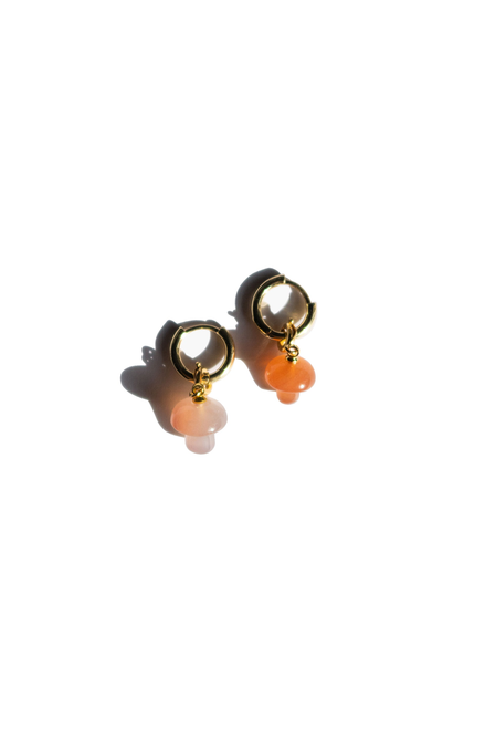 Harvest Jade stone charm earrings