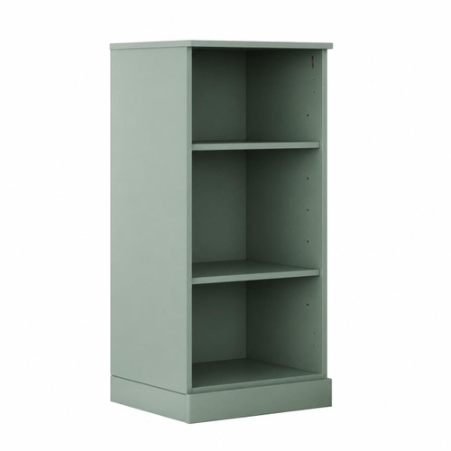 36" Sage Solid Wood Adjustable Three Tier Library Bookcase