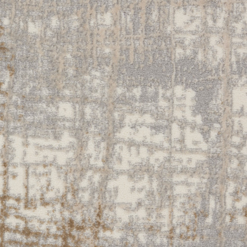 5' X 7' Ivory Abstract Area Rug